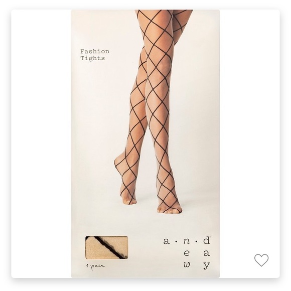 Womens diamond shift tights- A New Day Honey Beige - Picture 2 of 2